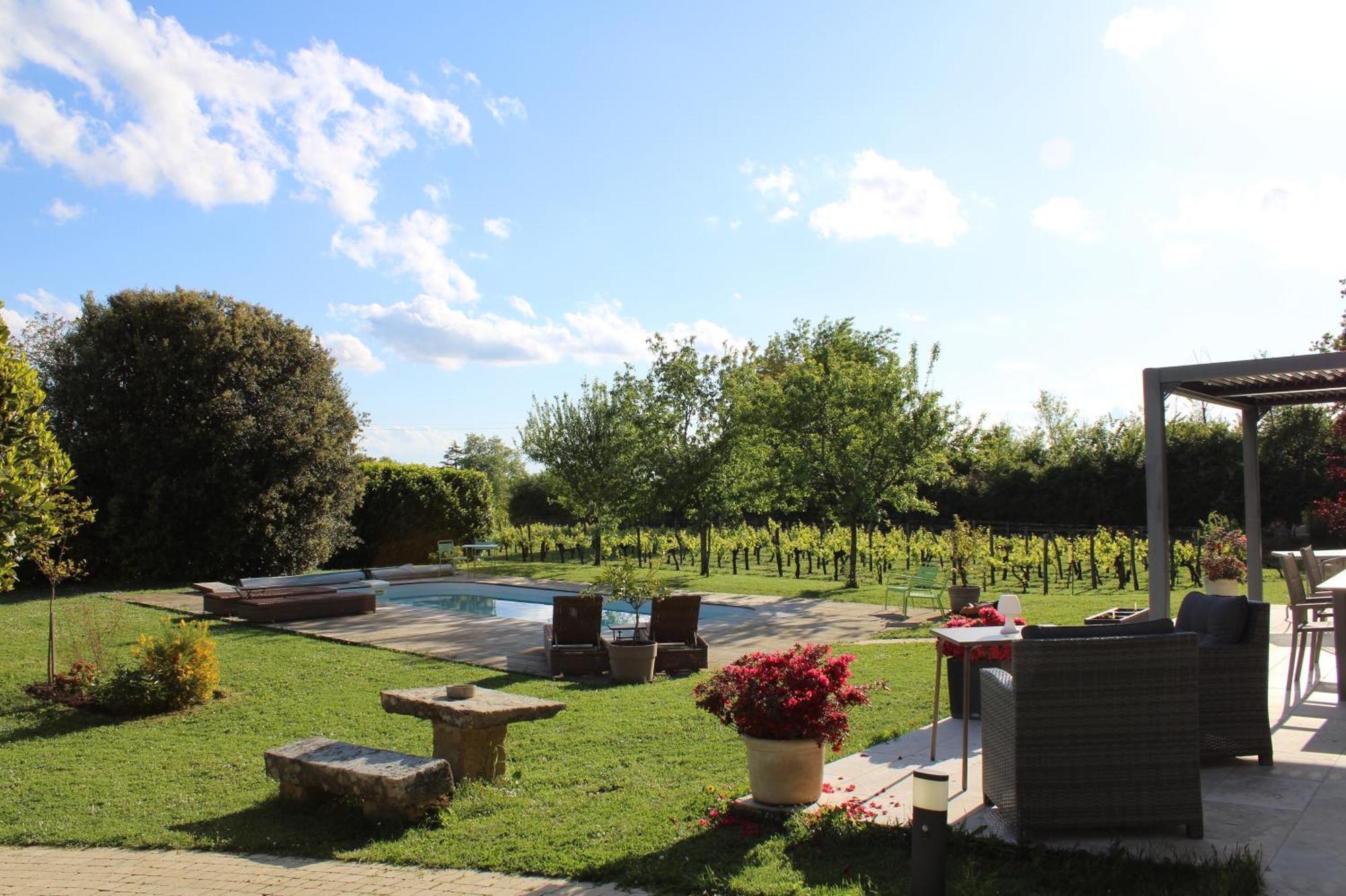 La Vigneraie De Laura Bed & Breakfast Sainte-Colombe  Eksteriør bilde